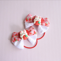 ヘアゴム2個セット【クリスマス：ジンジャーブレッドマン】 ヘアゴム