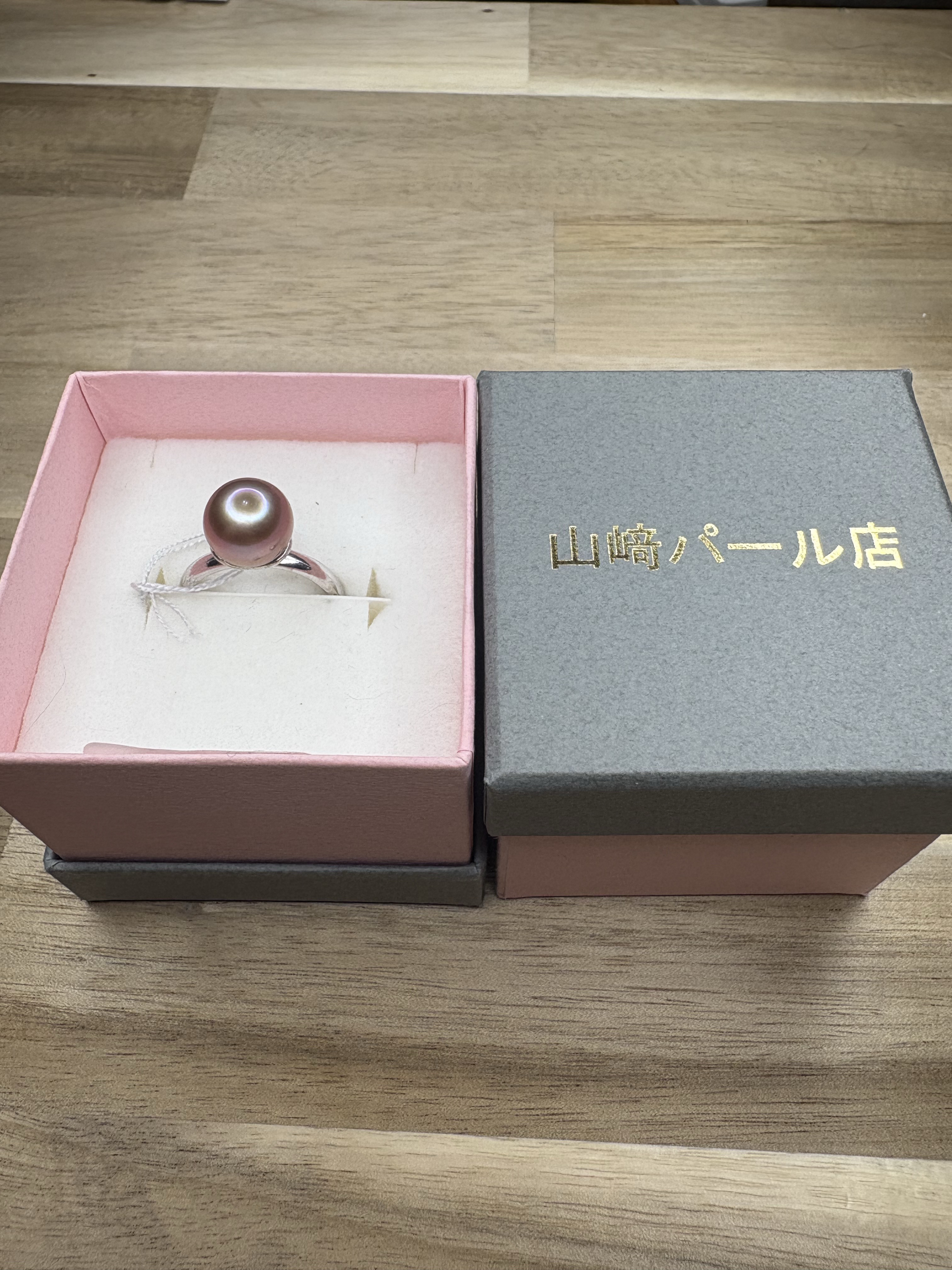 【一点物】 淡水ムラサキパールリング