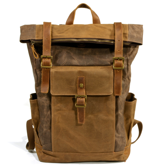 旅行バッグレザーX 帆布・キャンバスリュックバッグ 肩掛けバッグ 男女兼用 カジュアル 通勤 通学