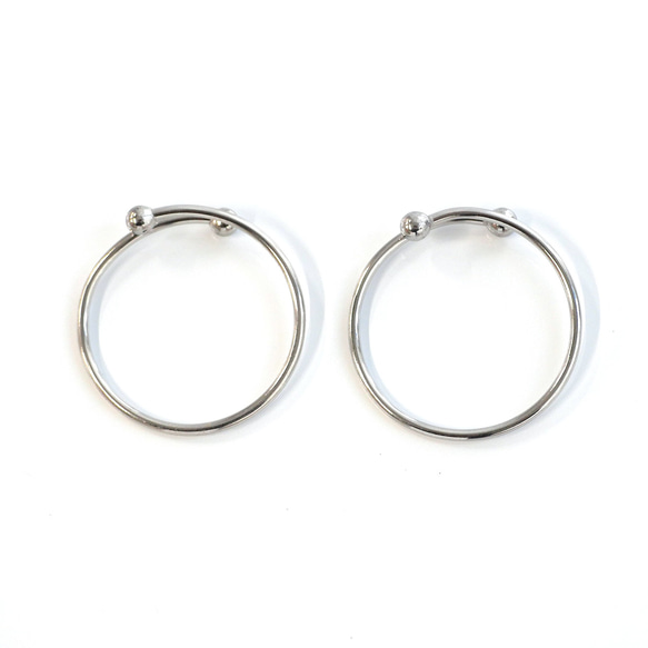 esr18-1 [10個] 簡易扭環，適用於16-18號尺寸，線徑：約1毫米，醫用級316L不鏽鋼 第5張的照片