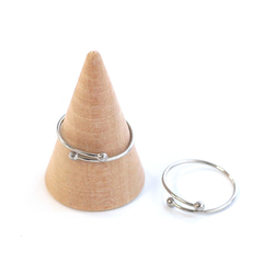 esr18-1 [10個] 簡易扭環，適用於16-18號尺寸，線徑：約1毫米，醫用級316L不鏽鋼 第2張的照片