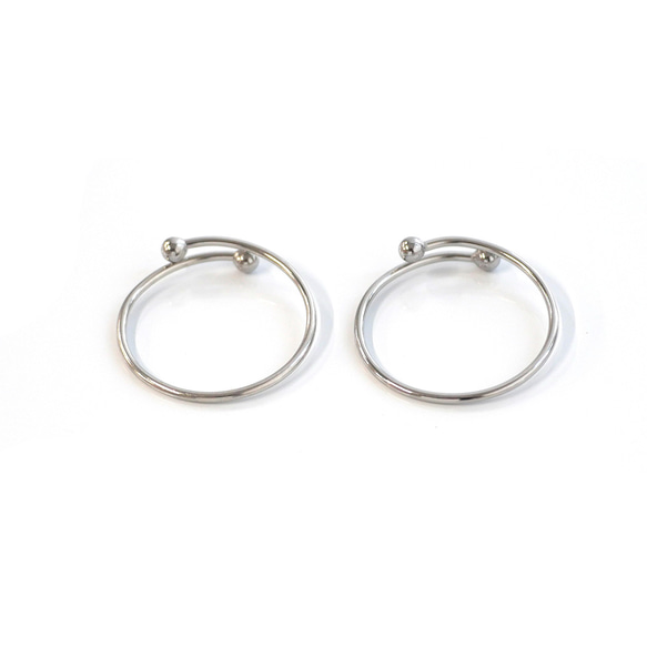 esr18-1 [10個] 簡易扭環，適用於16-18號尺寸，線徑：約1毫米，醫用級316L不鏽鋼 第4張的照片