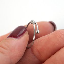 esr18-1 [10個] 簡易扭環，適用於16-18號尺寸，線徑：約1毫米，醫用級316L不鏽鋼 第3張的照片