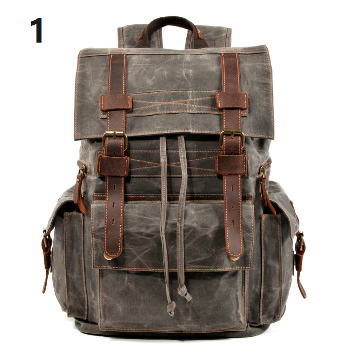旅行バッグレザーX 帆布・キャンバスリュックバッグ 肩掛けバッグ 男女兼用 カジュアル 通勤 通学