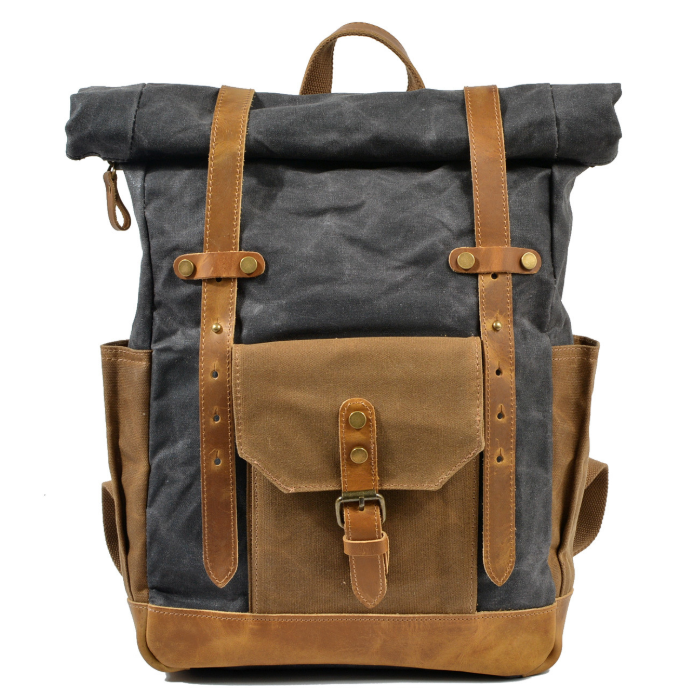 旅行バッグレザーX 帆布・キャンバスリュックバッグ 肩掛けバッグ 男女兼用 カジュアル 通勤 通学