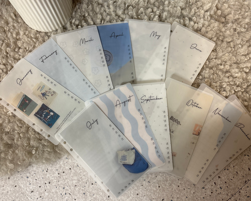 年間＊savingchallengeリフィル/A6サイズ/積立貯金/先取貯金/韓国