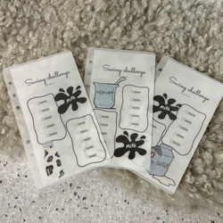 milk＊saving moneyリフィル/A6サイズ/少額貯金/残し貯め貯金/韓国