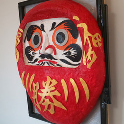 未来アートの「デコピン、打席に立つ」（クレイ絵画） 絵画 山川善作