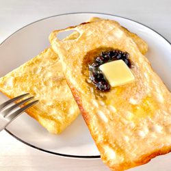 ネコちゃん目玉焼きトーストのてっぺんから顔出しフェイクフード