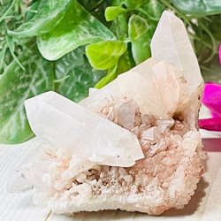 精霊を呼ぶ石✨レインボー カクタスアメジスト サボテン水晶 ラフ