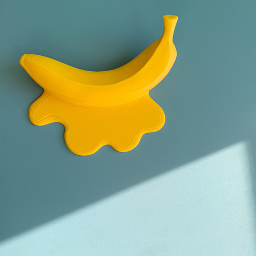 Melting Banana ／ とろけるバナナのオブジェ（3Dプリント・インテリア