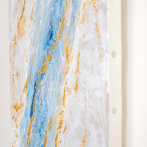 Calm Breeze」原画 F4 抽象画 テクスチャーアート モダン 絵画