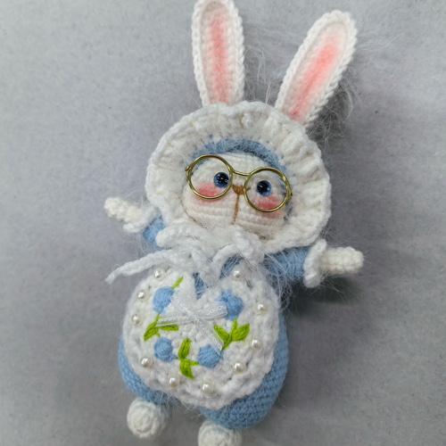 毛糸 手作り 刺繍 編みぐるみ ニット人形 キーホルダー バッグチャーム