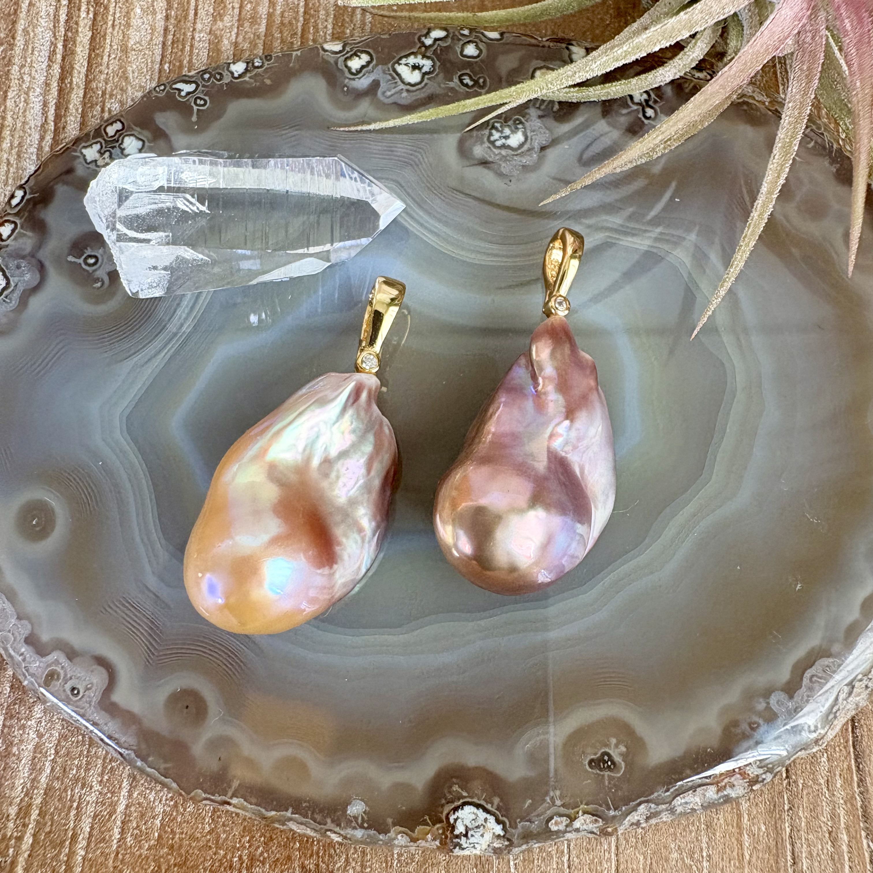 *s925バロック真珠ペンダントトップ206,207