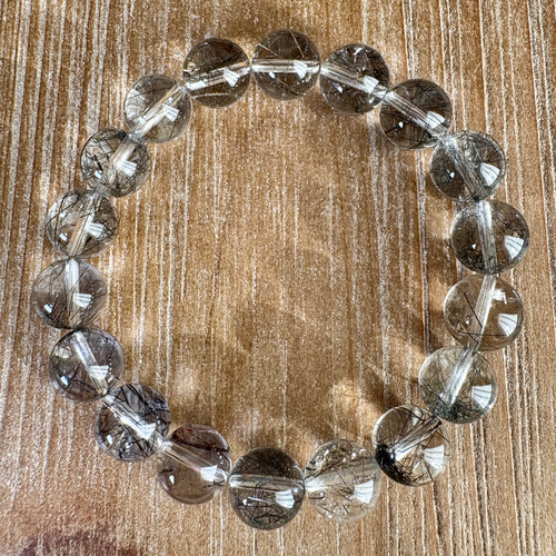 ブラックルチルクォーツブレスレット1339 ブレスレット 円と縁 by