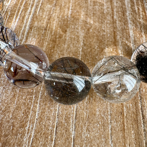 ブラックルチルクォーツブレスレット1339 ブレスレット 円と縁 by