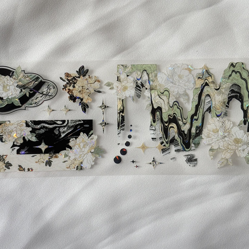 1718マスキングテープ コラージュ 素材 コレクション 海外 マステ