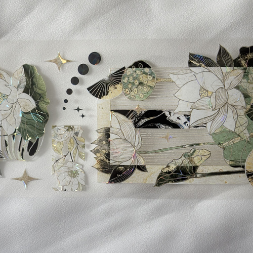 1718マスキングテープ コラージュ 素材 コレクション 海外 マステ