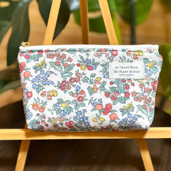 感謝価格　SALE ユキエモン　新作限定生地　10cmファスナープリーツポーチ 感謝価格 SALE ユキエモン 限定生地 10cmファスナープリーツポーチ