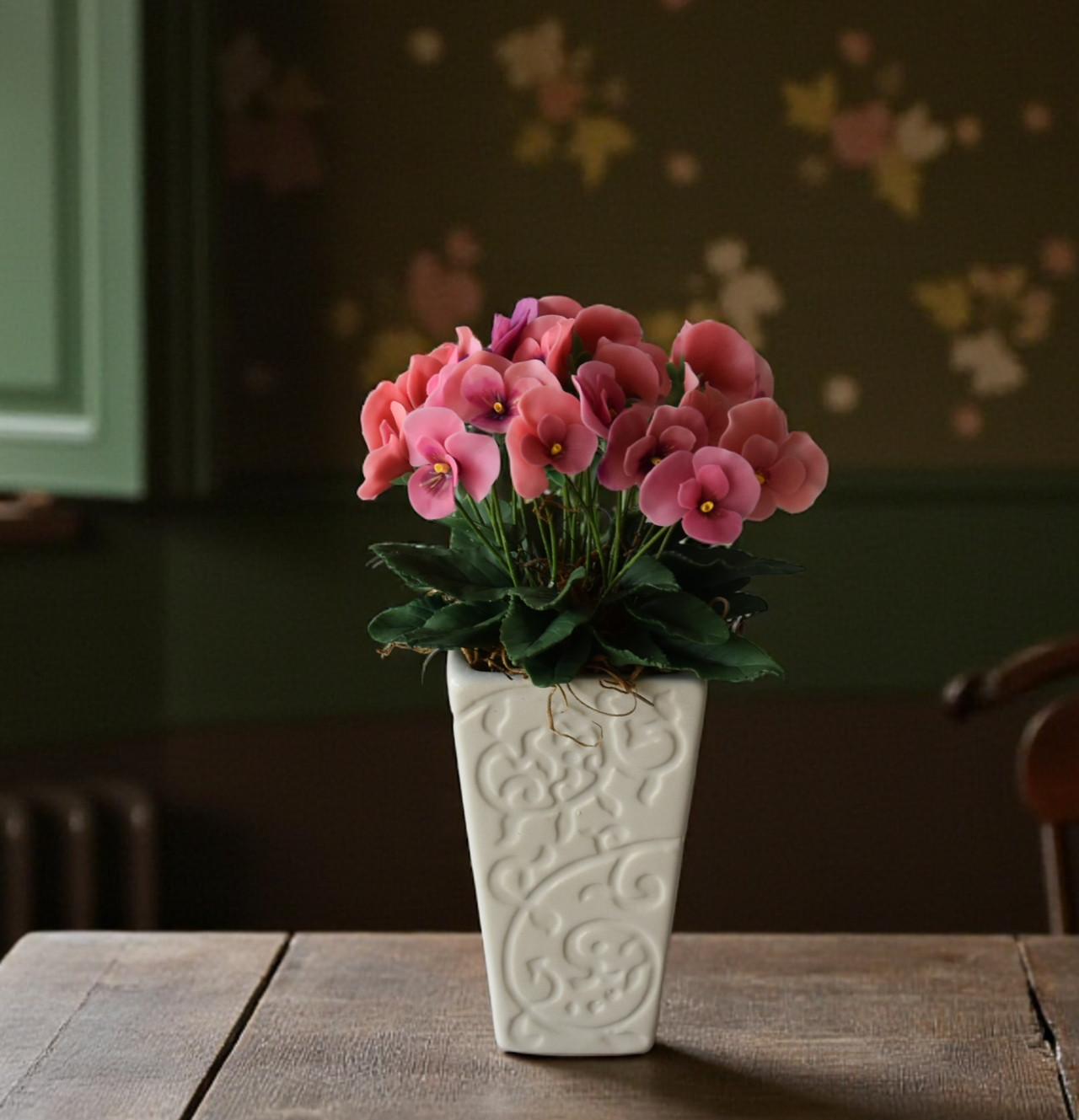 ◆粘土のお花◆ビオラ　・・・B1344