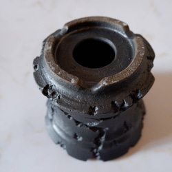 5号流紋黒鉢335　塊根植物　多肉植物　アガベ　盆栽　植木鉢　作家鉢　沖縄 6枚目の画像