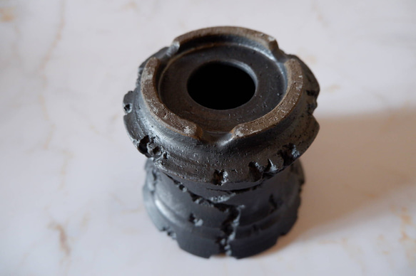 5号流紋黒鉢335　塊根植物　多肉植物　アガベ　盆栽　植木鉢　作家鉢　沖縄 6枚目の画像