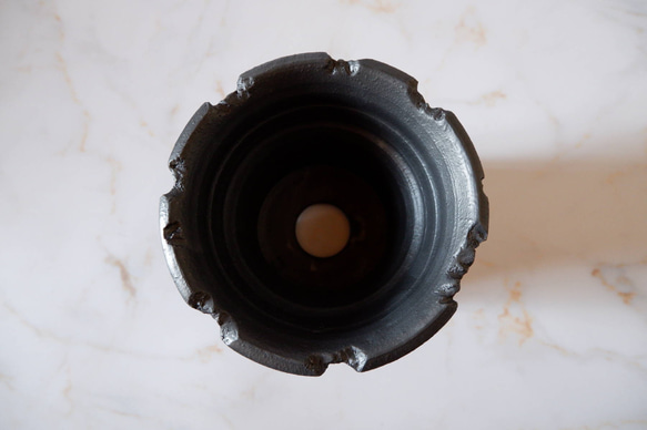 5号流紋黒鉢335　塊根植物　多肉植物　アガベ　盆栽　植木鉢　作家鉢　沖縄 5枚目の画像