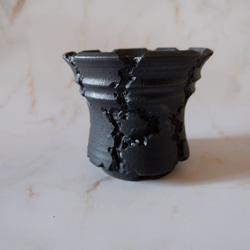 5号流紋黒鉢335　塊根植物　多肉植物　アガベ　盆栽　植木鉢　作家鉢　沖縄 3枚目の画像