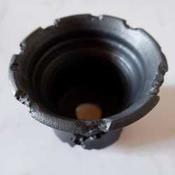 5号流紋黒鉢335　塊根植物　多肉植物　アガベ　盆栽　植木鉢　作家鉢　沖縄 4枚目の画像