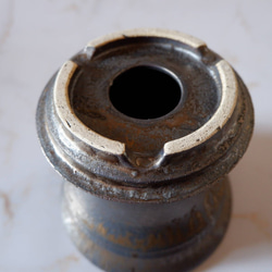 5.5号燻し金彩鉢336　塊根植物　多肉植物　アガベ　盆栽　植木鉢　作家鉢　鉢皿　沖縄 6枚目の画像