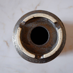 5.5号燻し金彩鉢336　塊根植物　多肉植物　アガベ　盆栽　植木鉢　作家鉢　鉢皿　沖縄 7枚目の画像