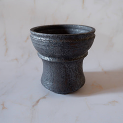 4号窯変黒鉢R337　塊根植物　多肉植物　アガベ　盆栽　植木鉢　作家鉢　沖縄 1枚目の画像