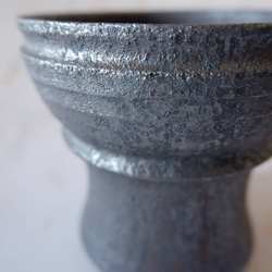 4号窯変黒鉢R337　塊根植物　多肉植物　アガベ　盆栽　植木鉢　作家鉢　沖縄 2枚目の画像