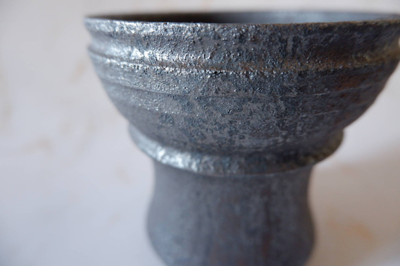4号窯変黒鉢R337　塊根植物　多肉植物　アガベ　盆栽　植木鉢　作家鉢　沖縄 2枚目の画像