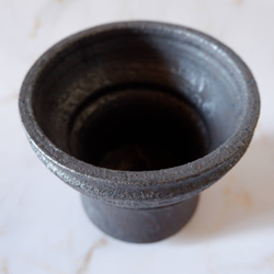 4号窯変黒鉢R337　塊根植物　多肉植物　アガベ　盆栽　植木鉢　作家鉢　沖縄 4枚目の画像