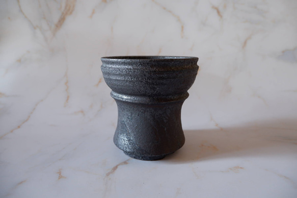 4号窯変黒鉢R337　塊根植物　多肉植物　アガベ　盆栽　植木鉢　作家鉢　沖縄 3枚目の画像