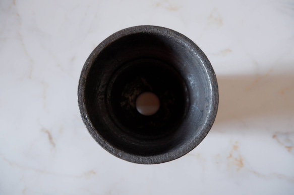 4号窯変黒鉢R337　塊根植物　多肉植物　アガベ　盆栽　植木鉢　作家鉢　沖縄 5枚目の画像