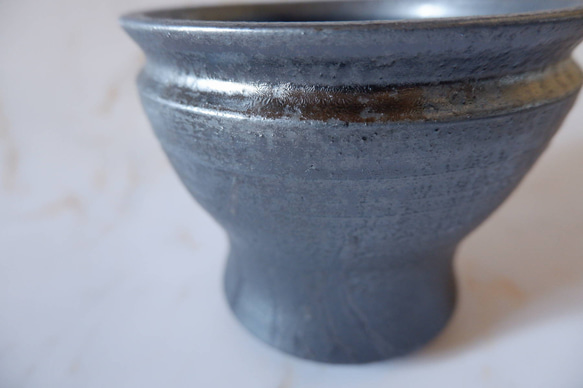 5号鉄砂黒鉢338　塊根植物　多肉植物　アガベ　盆栽　植木鉢　作家鉢　鉢皿　沖縄 2枚目の画像