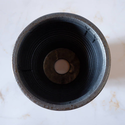 5号鉄砂黒鉢338　塊根植物　多肉植物　アガベ　盆栽　植木鉢　作家鉢　鉢皿　沖縄 5枚目の画像