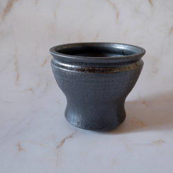5号鉄砂黒鉢338　塊根植物　多肉植物　アガベ　盆栽　植木鉢　作家鉢　鉢皿　沖縄 1枚目の画像