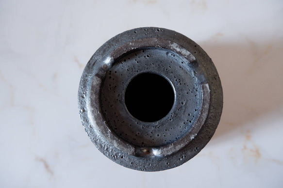 5号鉄砂黒鉢338　塊根植物　多肉植物　アガベ　盆栽　植木鉢　作家鉢　鉢皿　沖縄 7枚目の画像