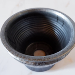 5号鉄砂黒鉢338　塊根植物　多肉植物　アガベ　盆栽　植木鉢　作家鉢　鉢皿　沖縄 4枚目の画像