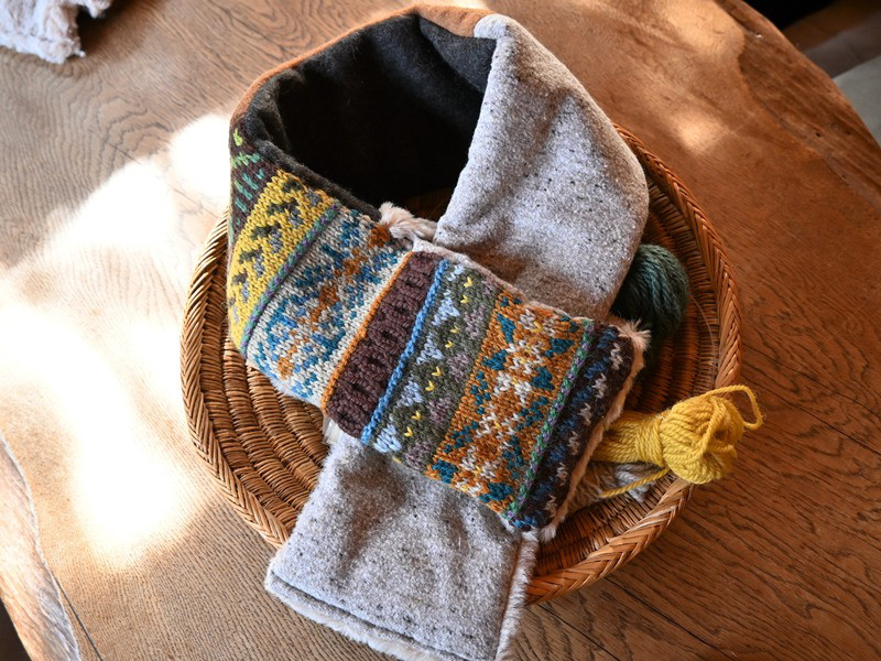 手編み×リバーシブルマフラー　item.5