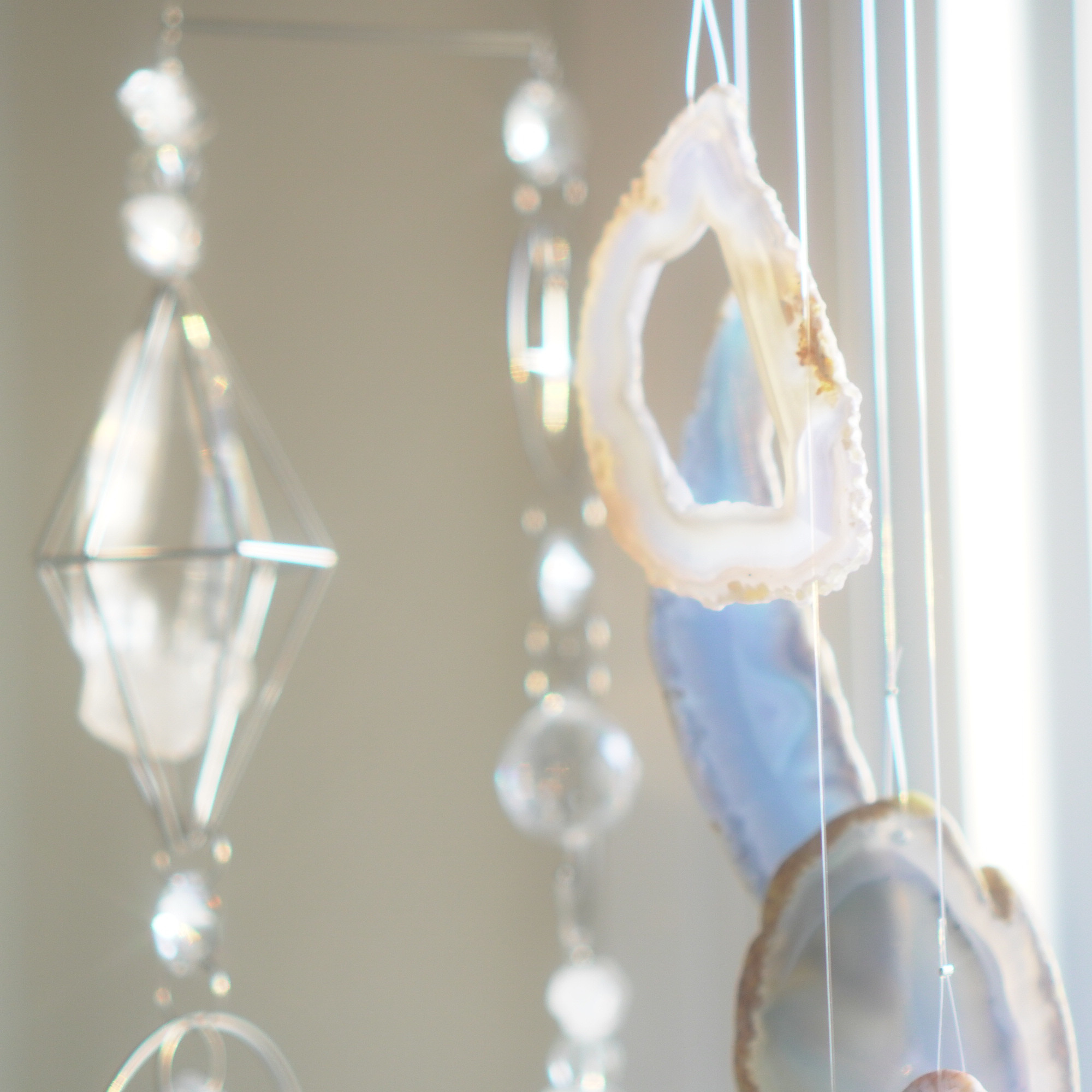 アゲートヒーリングチャイム - Mercury / メノウ 瑪瑙 ウィンドチャイム 天然石風鈴