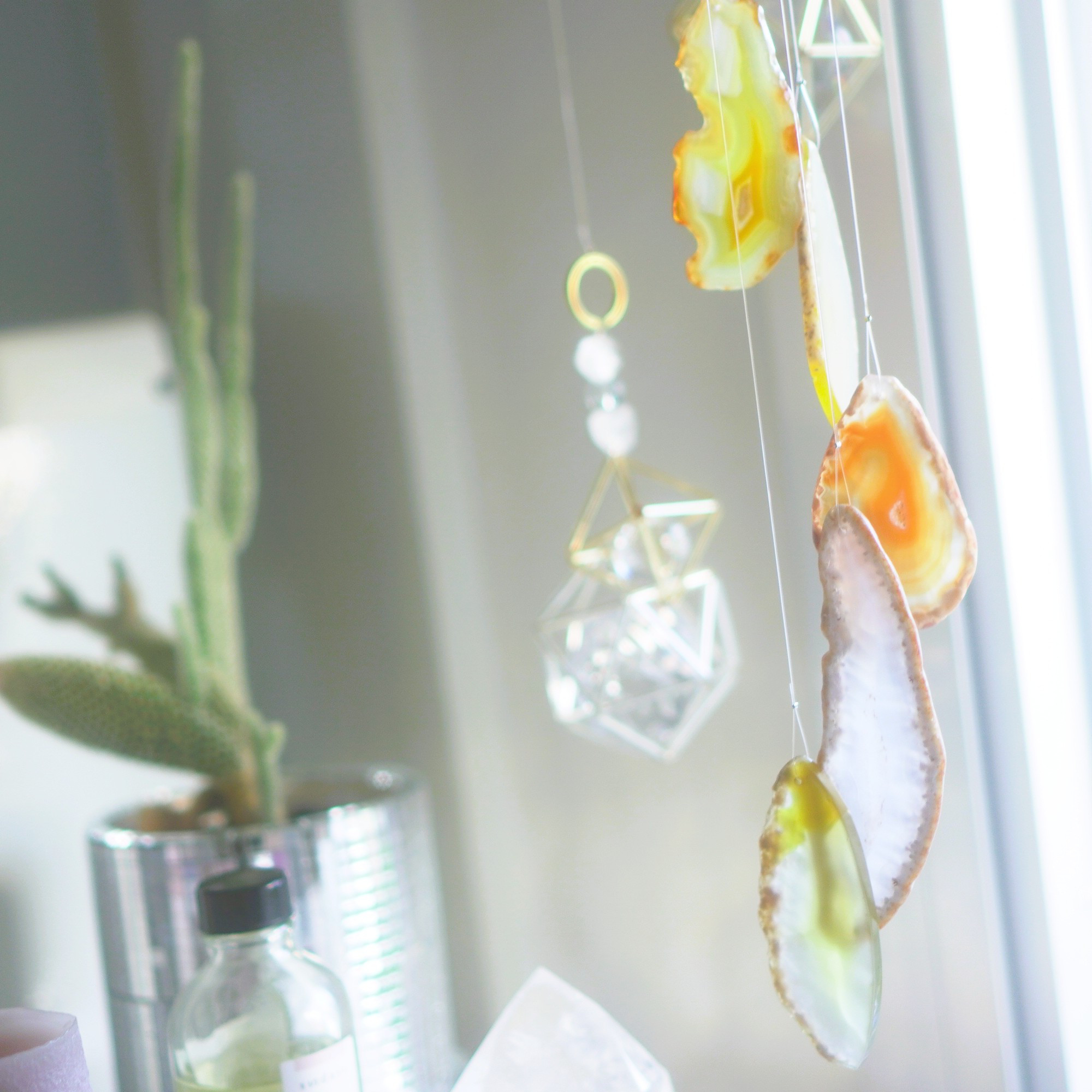 アゲートヒーリングチャイム - Aldebaran / メノウ 瑪瑙 ウィンドチャイム 天然石風鈴