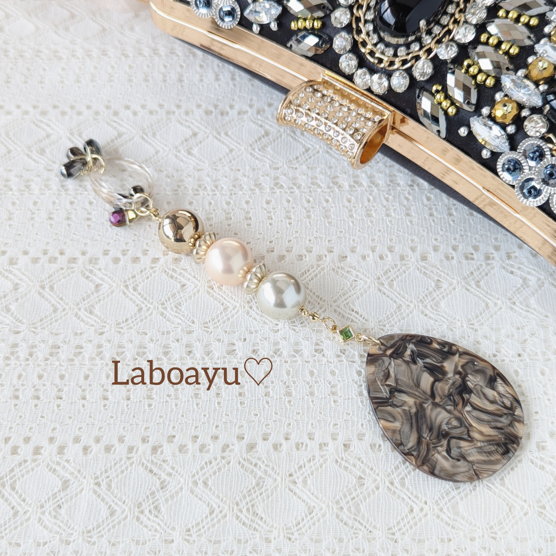 アレンジ帯飾り〈クリスマスオーナメント風〉