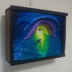 立体絵画の「キュビスムの女の顔」(3D painting) 絵画 山川善作 通販