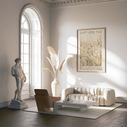 アートポスター 野花 ベージュ 北欧風 ボタニカル ナチュラル 癒し シンプルモダン おしゃれ 13枚目の画像