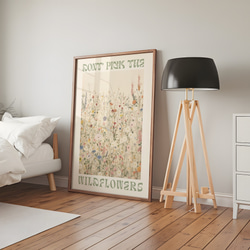 アートポスター 野花 ベージュ 北欧風 ボタニカル ナチュラル 癒し シンプルモダン おしゃれ 10枚目の画像