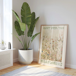 アートポスター 野花 ベージュ 北欧風 ボタニカル ナチュラル 癒し シンプルモダン おしゃれ 16枚目の画像